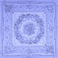 thumbnail image 1 of Ahgly Company Indoor Square Medallion Blue French Area Rugs, 8' Square, 1 of 4