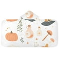thumbnail image 5 of Yayeee Kids Hooded Towels Toddler Soft Absorbent Beach Bathing Wrap 50" x 23.5", White Halloween Pumpkin, 5 of 5