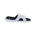 thumbnail image 2 of Under Armour Women's Casual Flip-Flops Faux Leather Sandals, Open Toe White/Black, 9, 2 of 3