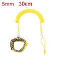 thumbnail image 5 of Surfboard Leash 10ft Paddle Board Ankle Strap TPU Portable Coiled Spring Leg Foot Rope Surfing Leash for Surfing Tied Surfboard Accessories Yellow, 5 of 8