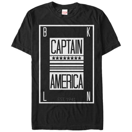 Marvel Men's Captain America Calling Card T-Shirt