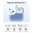 thumbnail image 2 of Funda ESR para AirPods Pro 3 2025 con protección contra caídas y MagSafe, 2 of 9