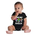 thumbnail image 4 of Smurf the Halls Christmas Presents Romper Boys or Girls Infant Baby Brisco Brands 12M, 4 of 6