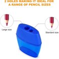 Pencil Sharpener, Dual Hole Design, Manual Pencil Sharpener Set