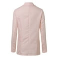 thumbnail image 5 of Siilsaa Suit Jacket for Women Plus Size Womens Casual Blazers Pockets Long Sleeve Open Front Work Office Jackets Lapel Button Long Blazer Suit for Bussiness Pink,XL, 5 of 5