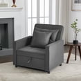 thumbnail image 6 of BETISEF Sofa Bed 3 in 1 Convertible Sofa  Chair Bed Lounger Sleeper Chair Single Recliner for Small Space Adjustable Backrest, 6 of 9