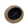thumbnail image 4 of WITHMOONS Fedora Hat Classic Faux Leather Short Brim with Band GN61332 (Beige), 4 of 4