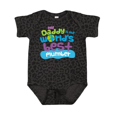 

Inktastic My Daddy is the World’s Best Plumber Gift Baby Boy or Baby Girl Bodysuit