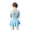 Light Blue, variant on LYMAYTER Girls Toddler Ballerina Leotard Tutu Skirt Short Sleeve Criss-Cross Back Party Wear 3Y-11Y