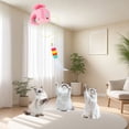 thumbnail image 4 of Door Hanging Interactive Cat Toy 4.7 Inch Automatic Retractable Self Play Teaser Adjustable Training Toy for Indoor Cats Pink, 4 of 5