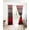 Red, variant on Red Grey Blackout Curtains 39 Inches Long for Bedroom, Vintage Stripe Farmhouse Wood Grain Ombre Thermal Insulated Room Darkening Black Out Window Curtain Panels Grommet Drapes for Living Room