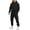 33# Black, variant on Sweatsuits for Mens Sweat Suit Jogging Track Suits 2 Piece Matching Sets Outfits Casual Comfy Athletic Tracksuits Gray L