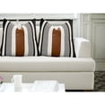 thumbnail image 5 of Juego de 2 fundas de cojín bohemias en blanco y negro con cuero moderno, almohada firme a rayas de 18.0 x 18.0 in para sofá cama, 5 of 5