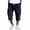 Blue, variant on Dresfit Men's Cargo Shorts Loose Corduroy Drawstring Shorts Summer Spring Big and Tall Breathable Multipockets Hiking Shorts Navy XL