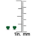 thumbnail image 4 of A&M 925 Sterling Silver 6mm Heart Birthstone Stud Earrings, Push Back, Adult Unisex, 4 of 4