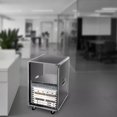 thumbnail image 6 of Portable Rolling Network Rack Server Rack Open Cabinet AV Rack Stand Audio Video Telecom Equipment Rack Open Frame Network Server Cabinet 16U, 6 of 13