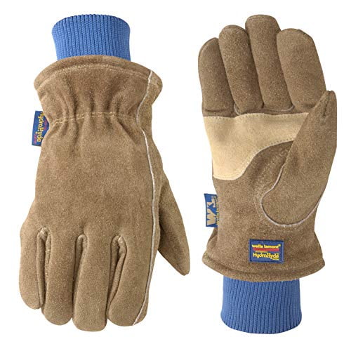 XL Wells Lamont 3223XL Men's Cowhide Leather Winter Work Gloves Black/Yellow 