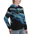 thumbnail image 6 of Sikiie Ocean Turtle Women's Casual Hoodies Long Sleeve Lightweight Pullover Tops Loose Sweatshirt-X-Large, 6 of 7