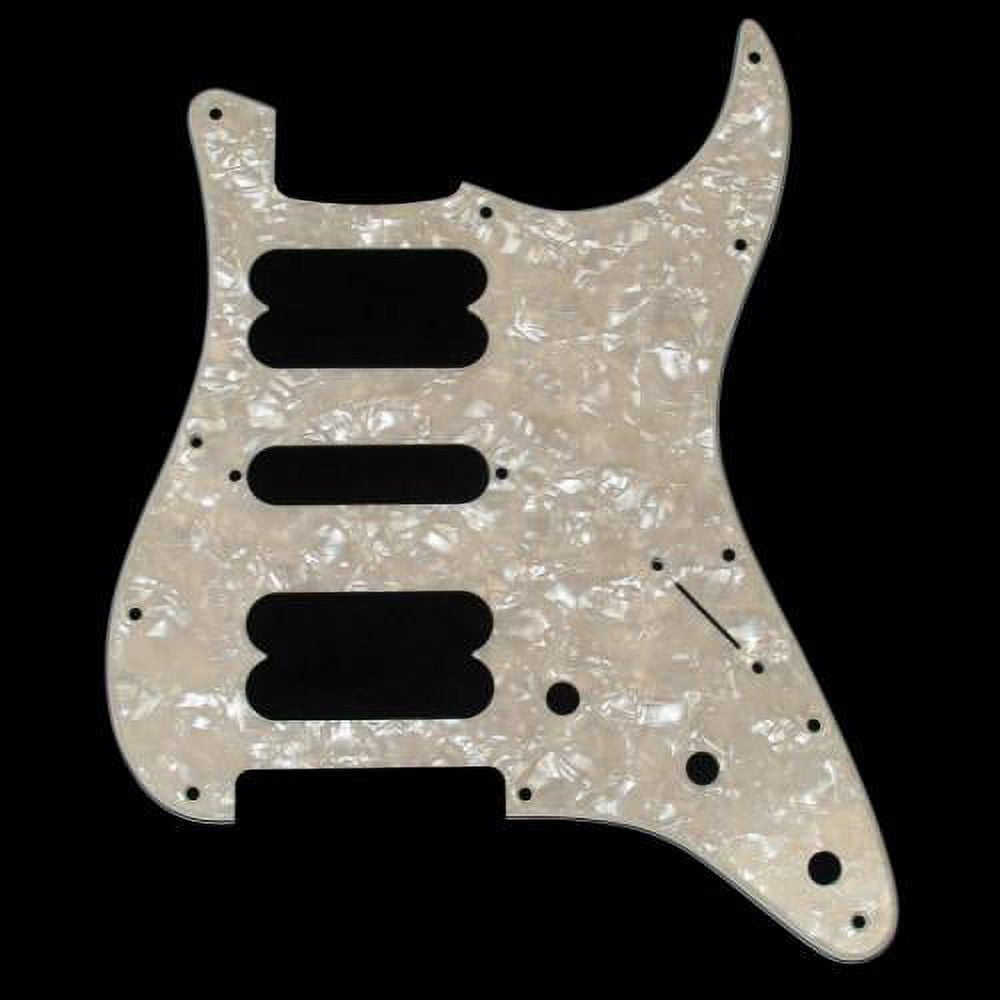 4-Ply Aged White Pearl 11-Hole Mount H/S/H Stratocaster Pickguard