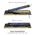 thumbnail image 2 of Adaptador Tarjeta SSD NVMe M.2 a PCIe SABRENT disipador calor aluminio, 2 of 7