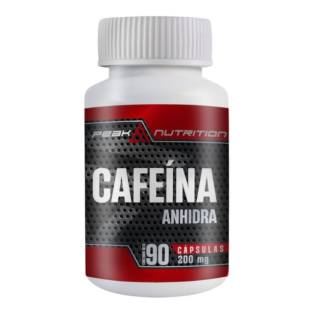 Cafeína Anhidra Peak Nutrition 200mg | 90 Cápsulas Energía, Enfoque y Rendimiento Deportivo