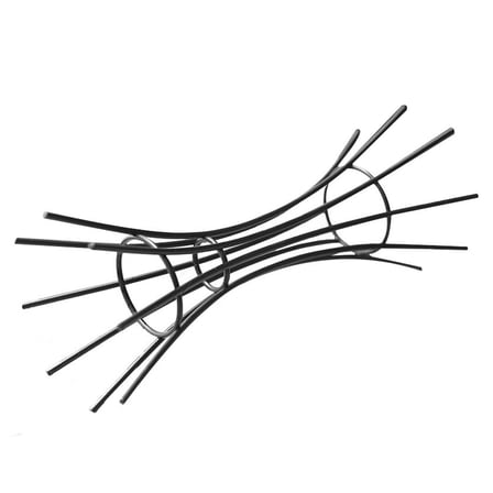 Air Plant Holder Household Plant Display Stand Iron Plant Support (Black)