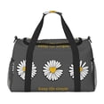 thumbnail image 1 of Balery Keep Life Simple Daisy Flower Bolsa de Gimnasio para Mujeres, Bolsa de Viaje con Bolsillo Húmedo, Bolsa de Fin de Semana para Mujeres, Bolsa de Viaje Resistente al Agua, 1 of 7