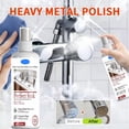 thumbnail image 2 of Bathroom Sink Polish & Multi Surface Cleaner Spray 120ml - Rust Remover for Faucets Tubs Toilets Tiles Showerheads, Streak-Free Microfiber Cloth Kit, 2 of 8