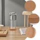 thumbnail image 4 of BRIGHTFUFU 2 unids creativos CUBIERTAS CUBIERTAS CUBIERTAS SIMPLE POSITIVAS DE TAZAS PARA EL USO DEL HOGAR (color de madera), 4 of 6