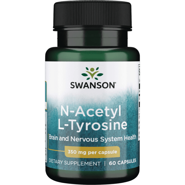 Swanson NAcetyl LTyrosine 350 mg 60 Capsules.