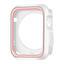 GOOHOCHY Pink Watch Case 42mm for 3 2 1 Silicone Shockproof 1Set