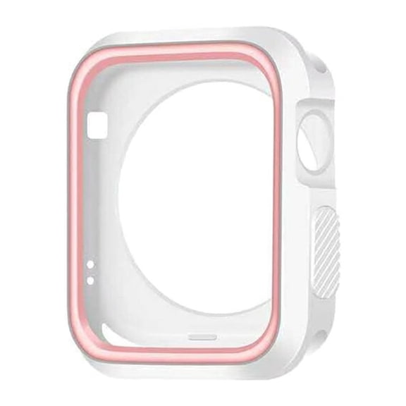 GOOHOCHY Pink Watch Case 42mm for 3 2 1 Silicone Shockproof 1Set