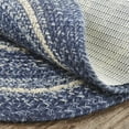 thumbnail image 3 of VHC Brands Great Falls, Braided Jute Rug, Non-Skid Pad, Accent Rug, Oval, Blue, 36x60, 3 of 5
