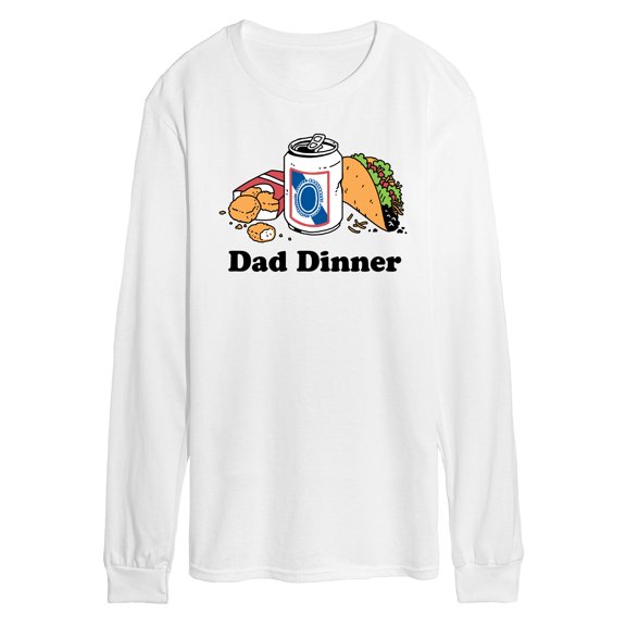 Instant Message - Dad Dinner - Men's Long Sleeve T-Shirt