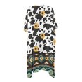 thumbnail image 2 of HELLHERO Polyester Long Kimono Swimsuit Cover Up for Summer Casual Lightweight Sunflower Cowprint, 2 of 6