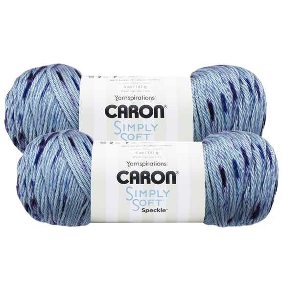 (Pack of 2) Caron Simply Soft Speckle Yarn-Galaxy