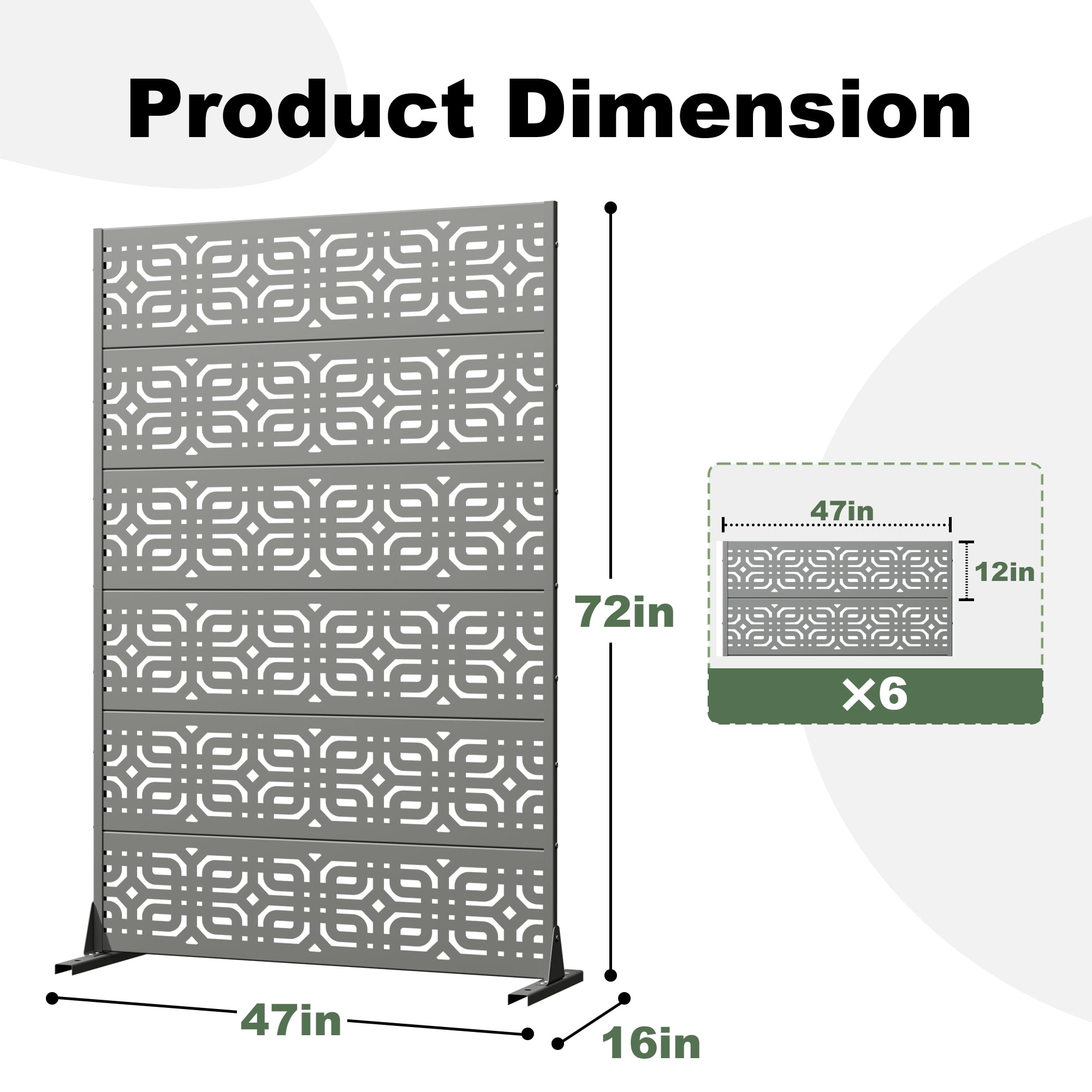 Outdoor Metal Privacy Screen