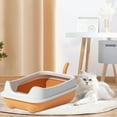 thumbnail image 6 of Bvdfgk Cat Litter Boxes for Indoor Cats, Kitten Litter Boxes, High Sided with Spray and Orange, 6 of 9
