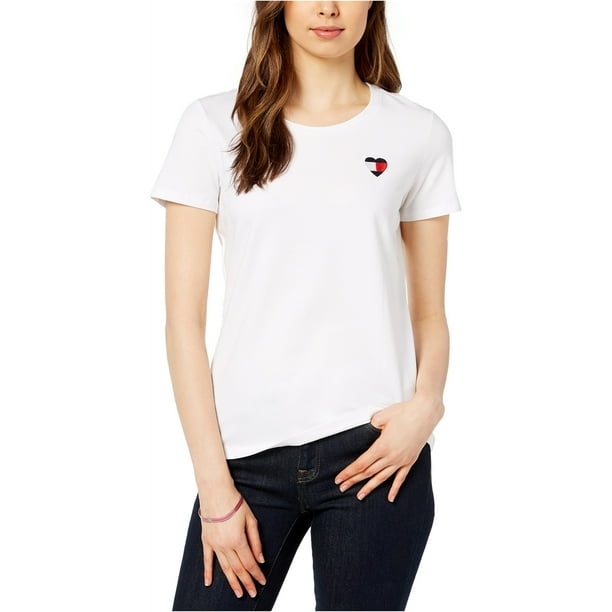 Tommy Hilfiger Camiseta con adorno de logotipo de corazón para