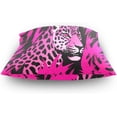 thumbnail image 4 of Coolnut Pink Leopard Pillow Covers Soft Crystal Velvet Decor Giftsative Cushion Covers Square Throw Pillow Covers Home Decor Gifts for Sofa, 16×16 Inch, 4 of 7