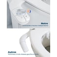thumbnail image 5 of Bidet de Toilette Japonais Non-Électrique WC Double Buses Rétractables Installation Facile Auto-Nettoyage Pression d'Eau Froide Réglable Nettoyage avant et Arrière, 5 of 5
