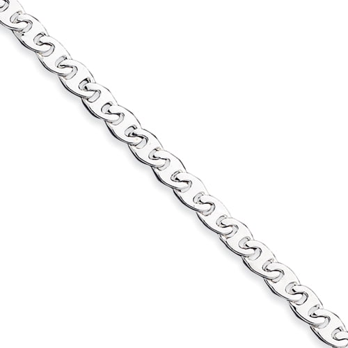 925 Sterling Silver 9mm Anchor Link Chain Necklace Pendant Charm Fancy