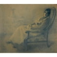 thumbnail image 3 of Georges Dorignac 23x20 Black Modern Framed Museum Art Print Titled - La Convalescent (1901), 3 of 5