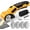 Yellow, variant on Geohope 4.2V Cordless Electric Cutting Scissors,  300RPM Portable Box Cutter with 4 SK5 Blades, LED Light & Safety Lock, Full Accessories with Storage Case for Craft, Leather, Carpet & Cardboard