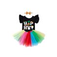 thumbnail image 2 of Honganda Girl?s 3Pcs Clothes Set, Short Sleeve Tops with Skirt and Headband, 2 of 7