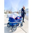 thumbnail image 3 of Gladly Family AnthemZ All-Terrain 2-Seater Wagon Stroller, Foldable, Wild Berry, 42 lbs., Adult Usage, 3 of 7