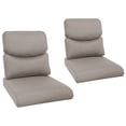thumbnail image 4 of Gymojoy 22 in. x 25 in. x 4 in.Deep Seat Cushion Set, Olefin 6-Piece Deep Seating Outdoor Replacement Lounge Chair loveseat Sofa Cushion in Gray, 4 of 11