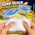 thumbnail image 2 of Soap Squish Toys, Crunchy Squish Stress Ball, Realistic Soaps Squishies Stress Relief Toys Soaps Block, Gift, 2 of 6