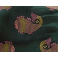 thumbnail image 4 of oneOone Georgette Viscose Fabric Fish Block Print Fabric By The Yard 42 Inch Wide, 4 of 4