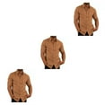 thumbnail image 3 of Minnieouse Camisa de un solo pecho para hombre que viaja, camisas de manga corta con botones de verano, ropa de moda de poliéster, marrón L Type1 NO1, 3 of 6